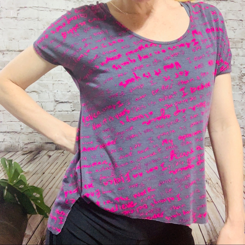 Venus Williams Diary High Low Stretchy T Size S View 4